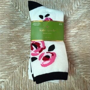 kate spade Pink and White Floral Hosiery